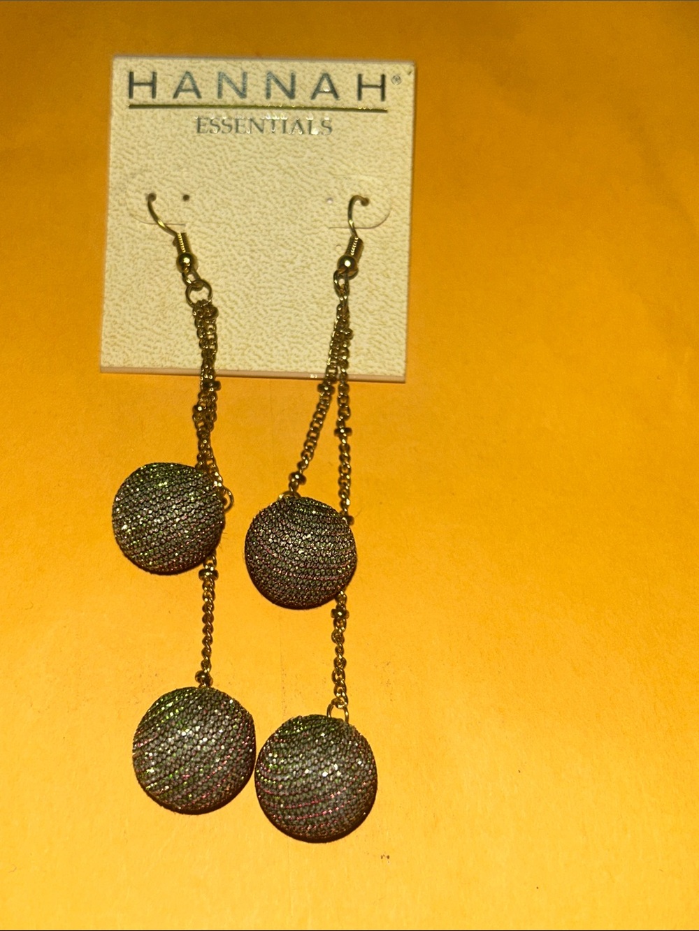 Essentials Iridescent Multi-Tone Dangle Earrings